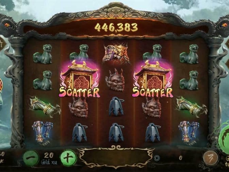 Slot game theo chủ đề thần thoại với các nhân vật và hiệu ứng đặc biệt