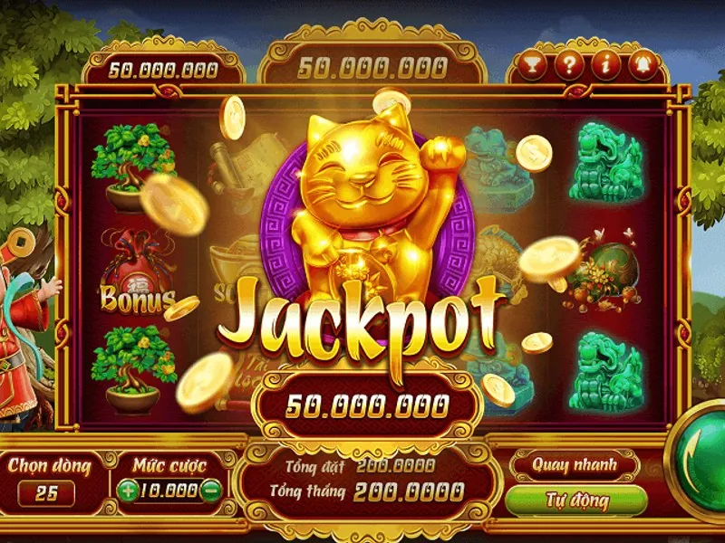 Giao diện Slot video với chủ đề phiêu lưu và các tính năng bonus